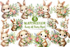 Bunnies & Flowers Clipart Bundle