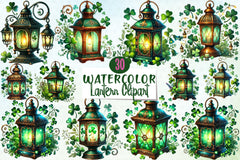 St. Patrick's Day Lantern Clipart Bundle - CraftNest - Digital Crafting and Art