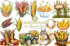 Corn Clipart Bundle - CraftNest - Digital Crafting and Art