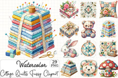 Cottage Quilts Clipart Bundle 4 - CraftNest - Digital Crafting and Art