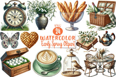 Early Spring Clipart Bundle - CraftNest - Digital Crafting and Art