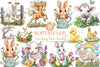 Cute Spring Farm Animals Clipart Bundle