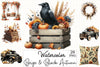 Beige & Black Autumn Clipart Bundle 1