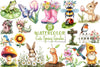 Cute Spring Garden Clipart Bundle