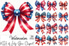 4th of July Bow Clipart Bundle