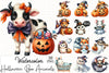 Halloween Boo Animals Clipart Bundle