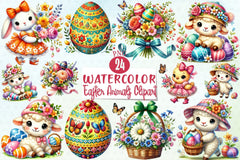 Easter Animals Clipart Bundle 3 - CraftNest - Digital Crafting and Art