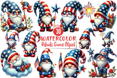Patriotic Gnome Clipart Bundle 3 - CraftNest - Digital Crafting and Art