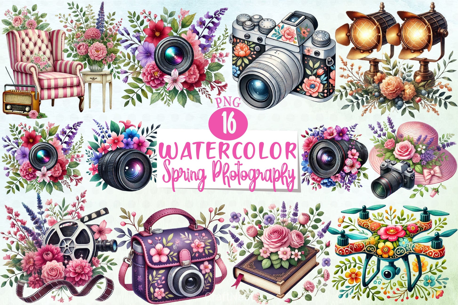 Spring Photography Clipart Bundle - CraftNest - Digital Crafting and Art