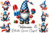 Patriotic Gnome Clipart Bundle 2