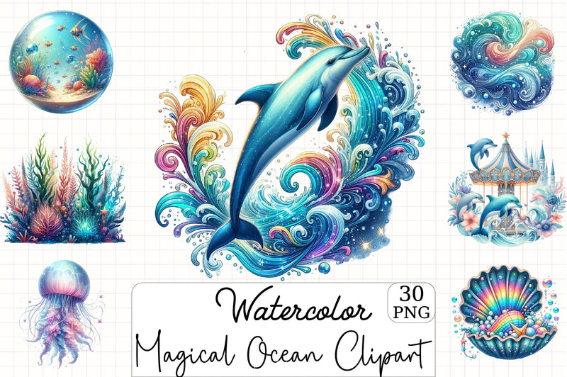 Magical Ocean Clipart Bundle 4 - CraftNest - Digital Crafting and Art