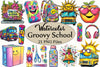 Groovy School Clipart Bundle 5