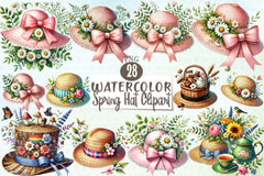 Spring Hat Clipart Bundle - CraftNest - Digital Crafting and Art