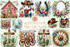 Western Easter Coquette Clipart Bundle