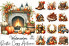 Rustic Cozy Autumn Clipart Bundle 12