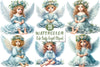 Cute Baby Angel Clipart Bundle