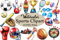 Sports Clipart Bundle - CraftNest - Digital Crafting and Art