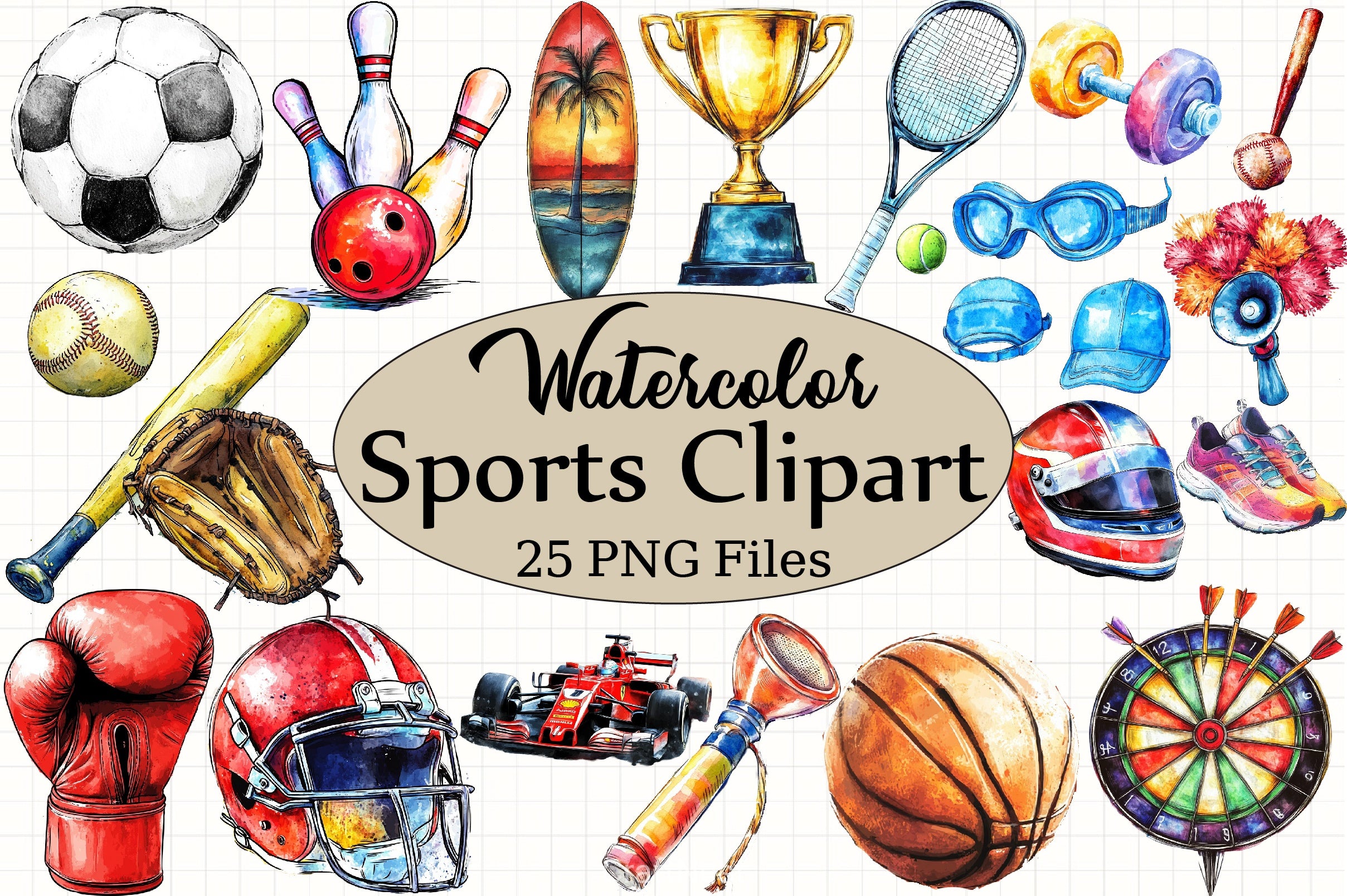 Sports Clipart Bundle - CraftNest - Digital Crafting and Art