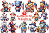 4th of July Bear Clipart Bundle