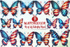 4th of July Butterflies Clipart Bundle