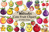 Cute Fruit Clipart Bundle