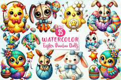 Easter Voodoo Dolls Clipart Bundle - CraftNest - Digital Crafting and Art