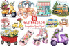 Transportation Spring Clipart Bundle