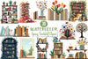 Spring Bookshelf Clipart Bundle 2