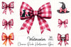 Charm Pink Halloween Bow Clipart Bundle