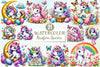 Easter Newborn Unicorn Clipart Bundle