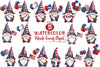 Patriotic Gnomes Clipart Bundle 1