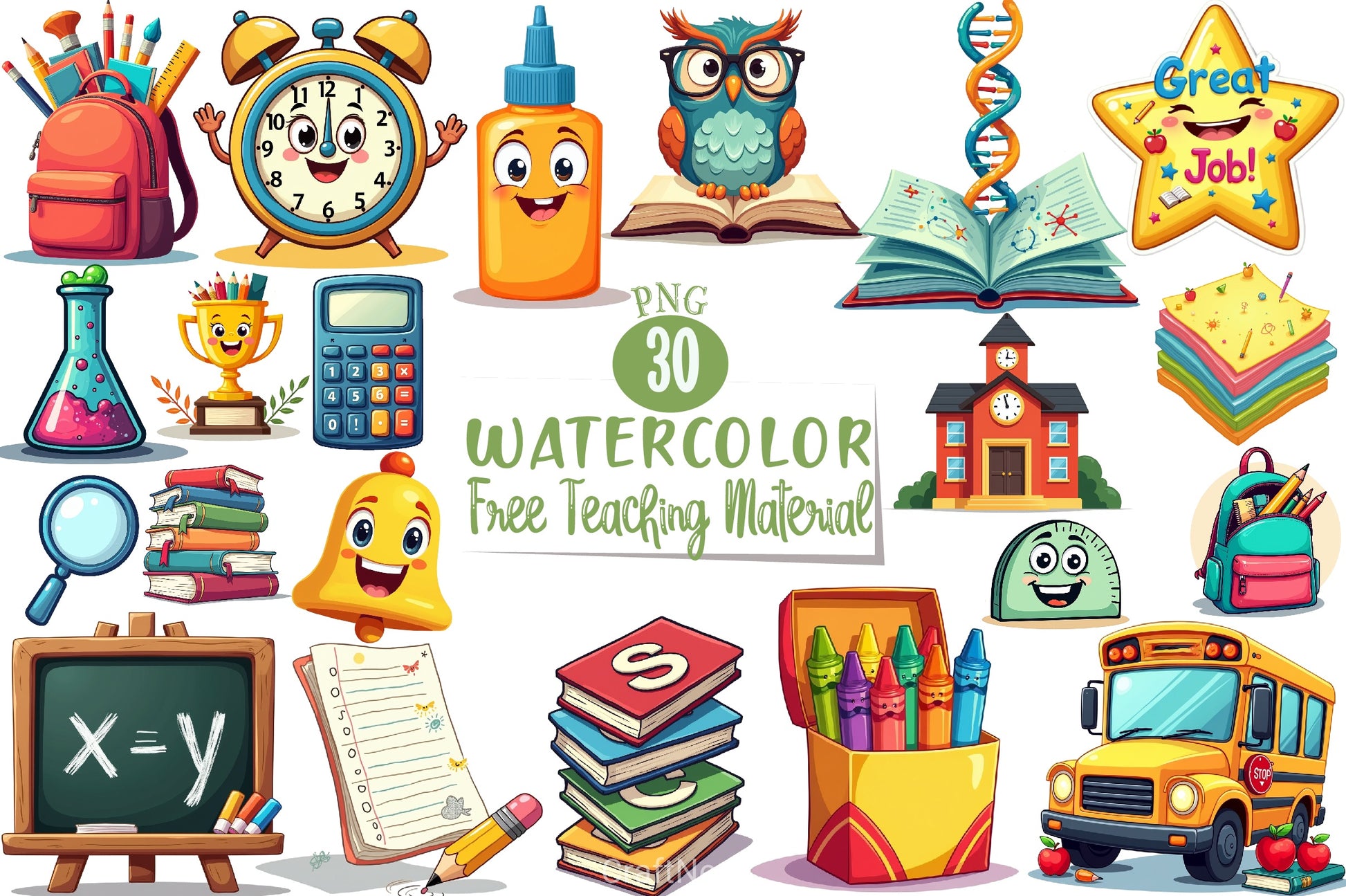 Free Teaching Material Clipart Bundle - CraftNest - Digital Crafting and Art