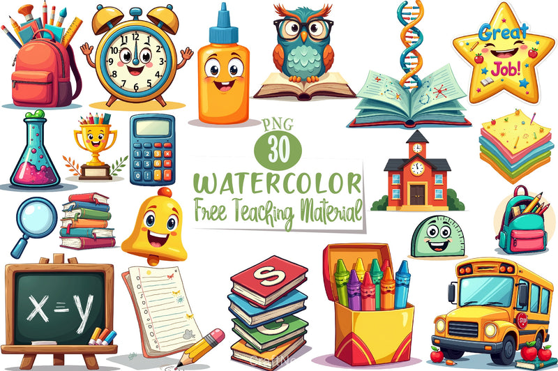 Free Teaching Material Clipart Bundle - CraftNest - Digital Crafting and Art