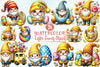 Easter Gnomes Clipart Bundle
