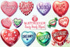 Candy Hearts Clipart Bundle