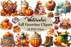 Fall Favorites Clipart Bundle 2 - CraftNest - Digital Crafting and Art