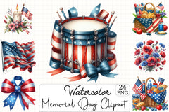 Memorial Day Clipart Bundle 3 - CraftNest - Digital Crafting and Art
