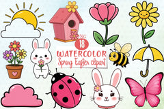 Spring Easter Clipart Bundle 3 - CraftNest - Digital Crafting and Art