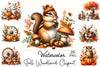Fall Woodland Clipart Bundle