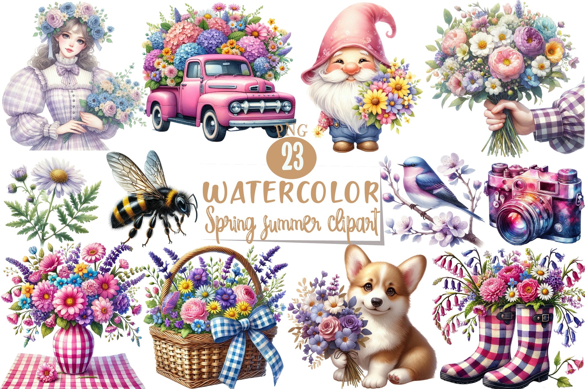 Spring Summer Clipart Bundle 2 - CraftNest - Digital Crafting and Art