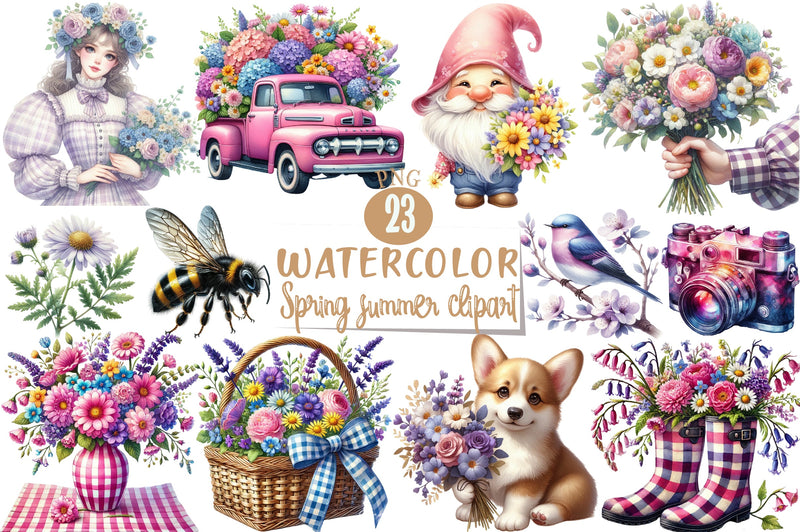 Spring Summer Clipart Bundle 2 - CraftNest - Digital Crafting and Art