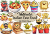 Italian Fast Food Clipart Bundle