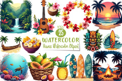 Hawaii Clipart Bundle 2 - CraftNest - Digital Crafting and Art