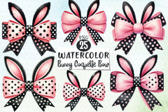 Easter Bunny Bow Clipart Bundle 3 - CraftNest - Digital Crafting and Art