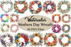 Mother's Day Wreath Clipart Bundle