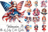 4th of July Doll Clipart Bundle