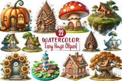 Fairy House Clipart Bundle 5 - CraftNest - Digital Crafting and Art