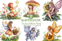 Fairy Spring Clipart Bundle - CraftNest - Digital Crafting and Art