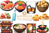 Premium Japanese Cuisine Clipart Bundle
