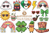 Groovy Retro St Patrick's Day Clipart Bundle